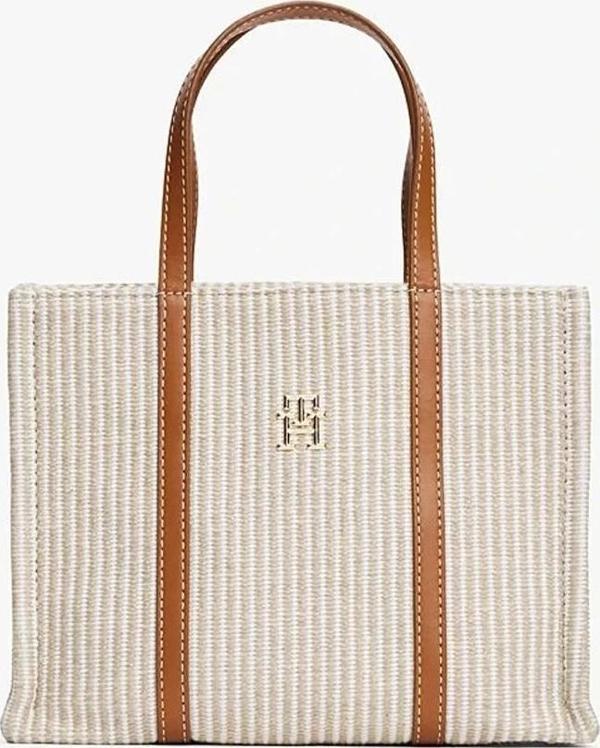Tommy Hilfiger TH PREMIUM BEACH LE MINI TOTE Kadın  El Çantası AW0AW172080F4 - Image 1