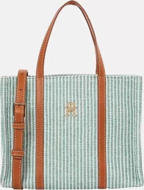 Tommy Hilfiger TH PREMIUM BEACH LE MINI TOTE Kadın  El Çantası AW0AW172080H7 - Image 1