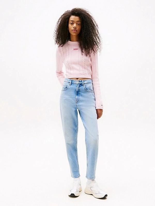 Tommy Jeans MOM JEAN UH TPR BI0112 CO Kadın  Jeans DW0DW200411AB - Image 1