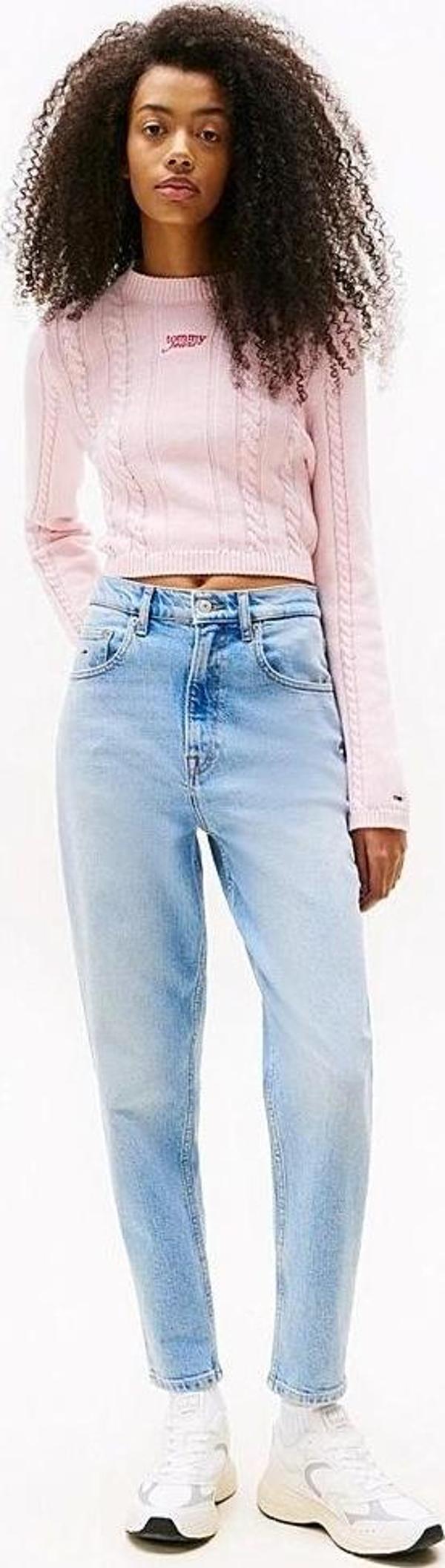 Tommy Jeans MOM JEAN UH TPR BI0112 CO Kadın  Jeans DW0DW200411AB - Image 1