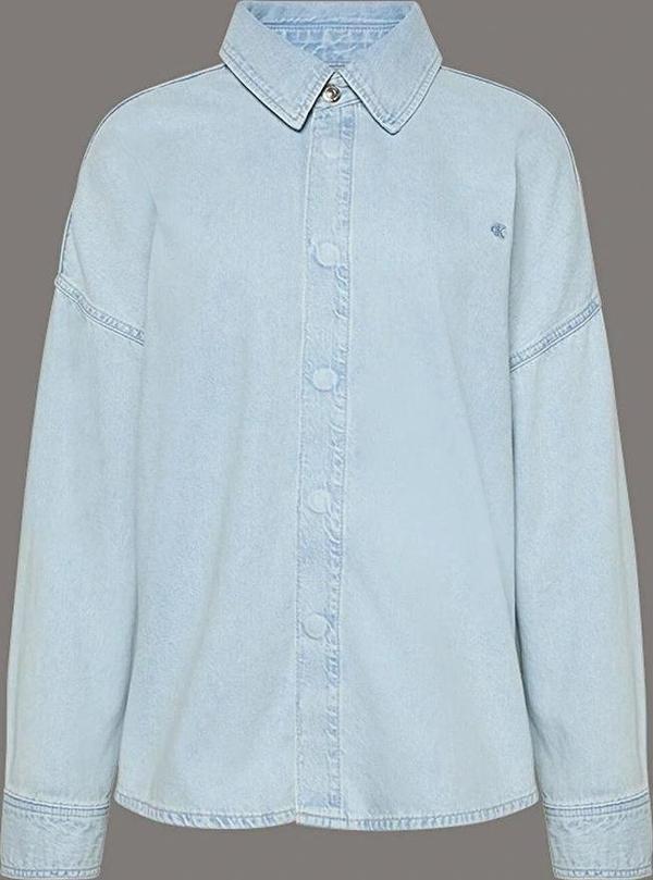 Calvin Klein Jeans Rahat Kesim Keten Denim Kadın Gömlek LV047C709G-X1O - Image 1