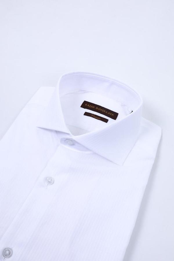 İtalyan Yaka Modern Tasarım Slim Fit Erkek Gömlek-KAW4024S - Image 1