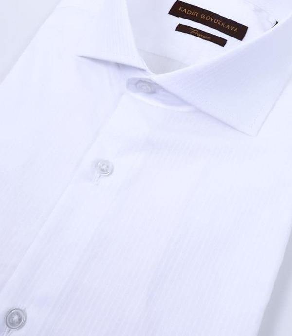 İtalyan Yaka Modern Tasarım Slim Fit Erkek Gömlek-KAW4024S - Image 1