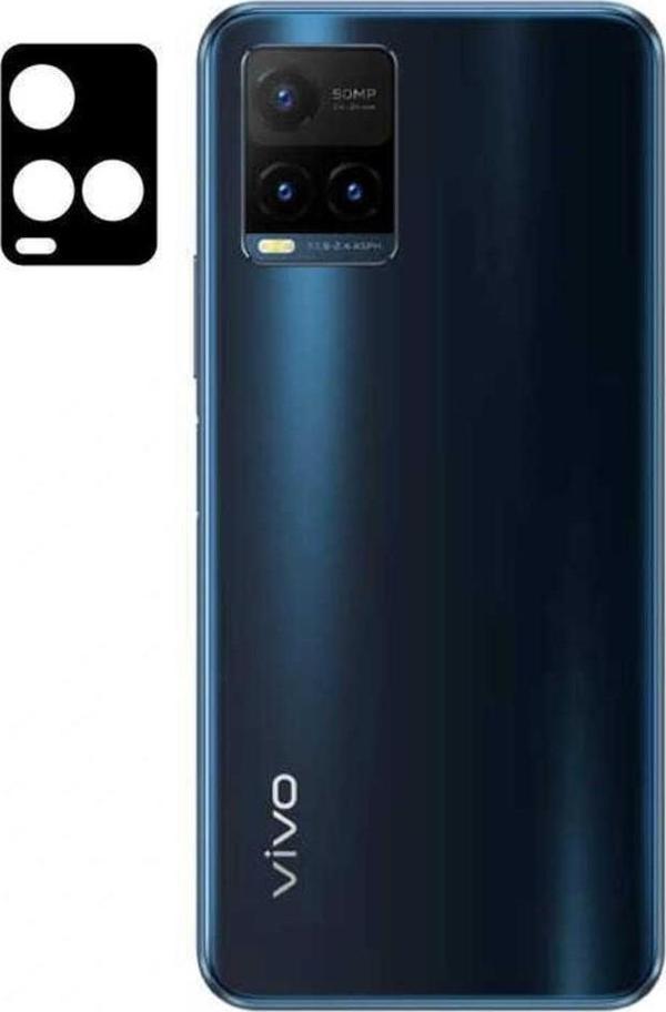 Coverzone Vivo Y21s Için Uyumlu 3d Curve Kamera Camı Siyah - Image 1