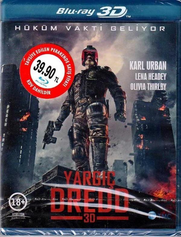 Yargıç 3D - Dredd 3D ( Türkçe Dublaj ) ( Ambalajında - Sıfır ) 3D Blu-Ray Disc - Horizon International - Image 1
