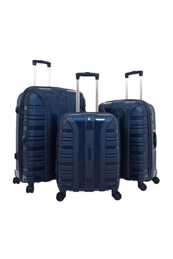 SKYBLUE 7001 POLİPROPİLEN KIRILMAZ 3' LÜ SET VALİZ - Image 1