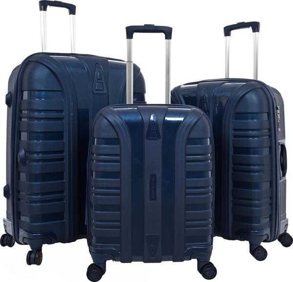 SKYBLUE 7001 POLİPROPİLEN KIRILMAZ 3' LÜ SET VALİZ - Image 1