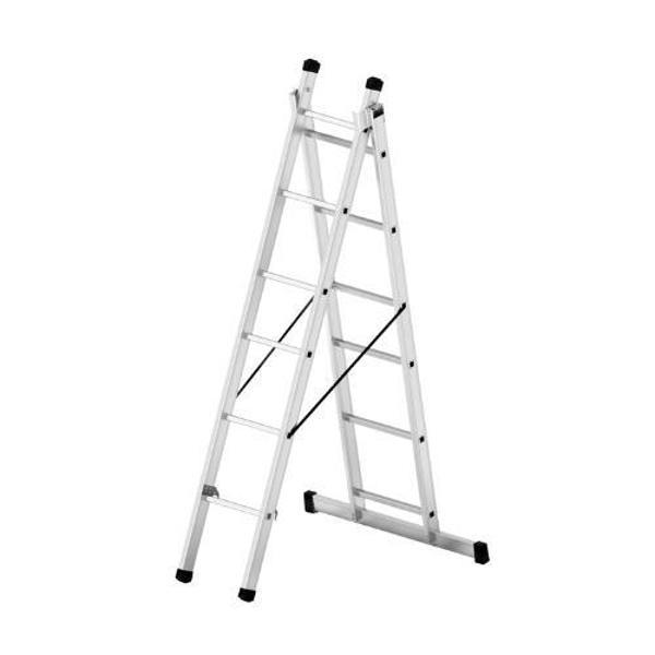 2 Parça X 2 Metre = 4 Metre  A Tipi Alüminyum Merdiven - Endüstriyel Tip - Image 1