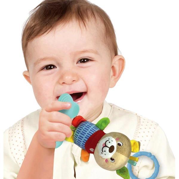Baby Clementoni Sevimli Köpek Çıngırak Bebek Diş Çıkarma Dönemi Güvenli Rahatlatıcı Sesli Eğitici Oyuncak - Image 1