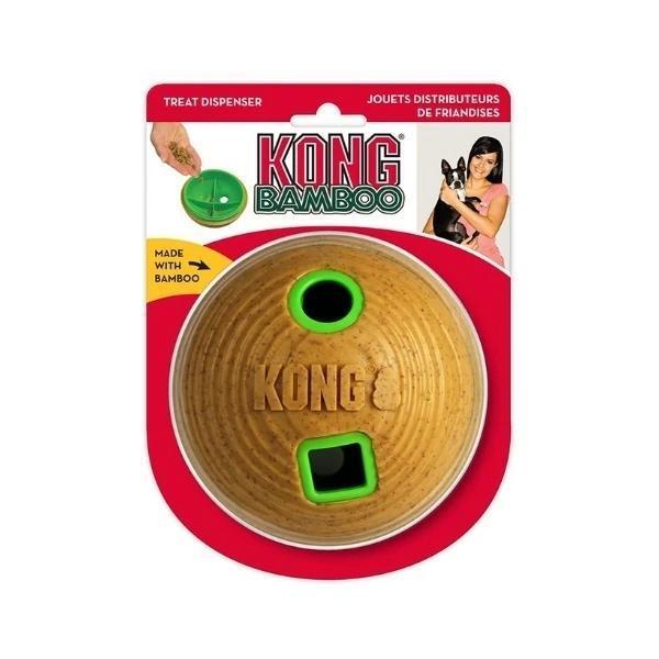 Kong Bamboo Feeder Top Köpekler için Ödül Maması Dağıtma Oyuncağı Medium - Image 1