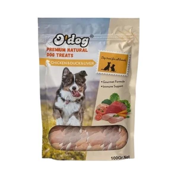 O Dog Tavuk Ördek ve Ciğerli Çubuk Köpek Ödül Maması 100 Gr - Image 1
