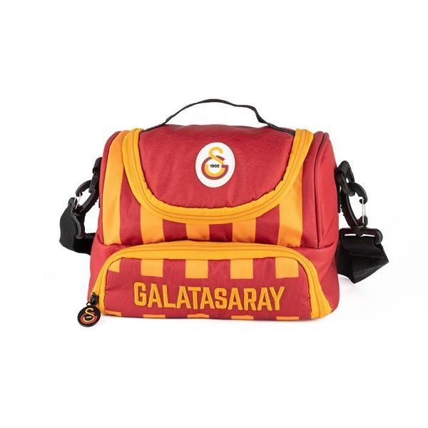 Lisanslı Orjinal Galatasaray Sarı Kırmızı Çubuklu Okul Beslenme Çantası - Image 1