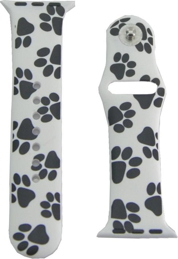 Coverzone Watch 4 Ile Uyumlu Renkli White Black Cow Desenli 42-44mm Spor Kayış Kordon - Image 1