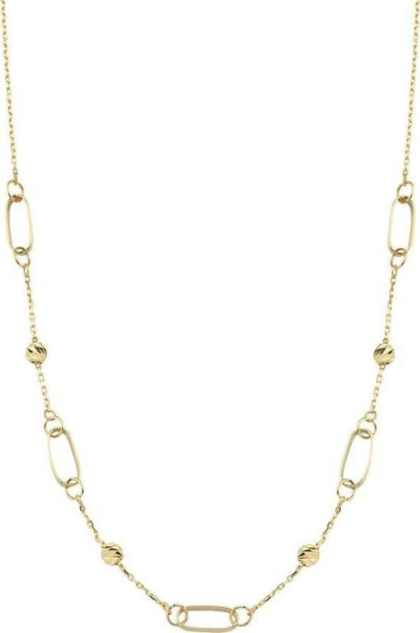 14 Ayar Dorika Ataç Tasarım Altın Kolye - Image 1