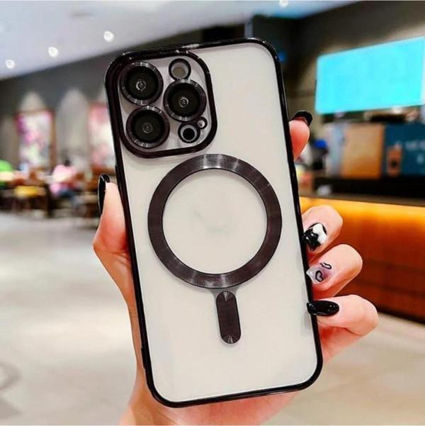 Coverzone iPhone 15 Pro ile Uyumlu Kamera Korumalı Kılıf Magsafe ile uyumlu Silikon Kılıf - Image 1