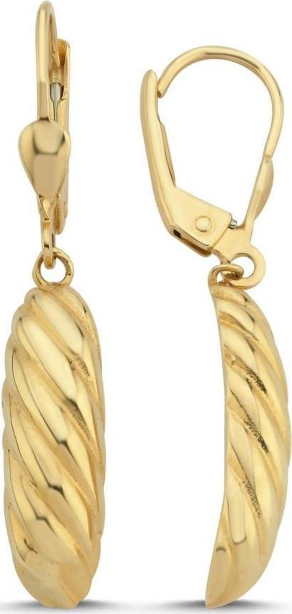 14 Ayar Heirloom Altın Küpe - Image 1