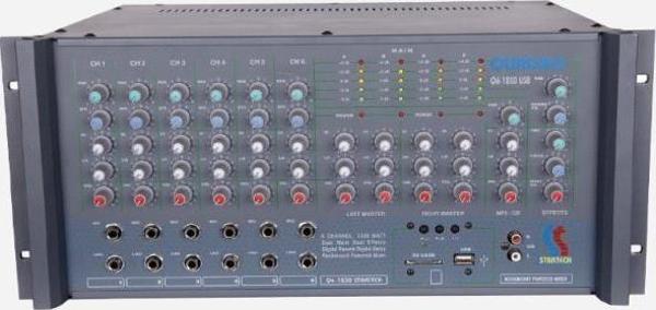 Startech Quadro Q6-1200 USB 4x300W 4 Çıkışlı Power Mixer Anfi - Image 1