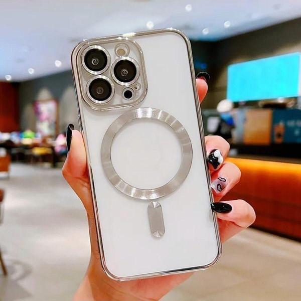 Coverzone iPhone 15 Pro Max ile Uyumlu Kamera Korumalı Kılıf Magsafe ile uyumlu Silikon Kılıf - Image 1