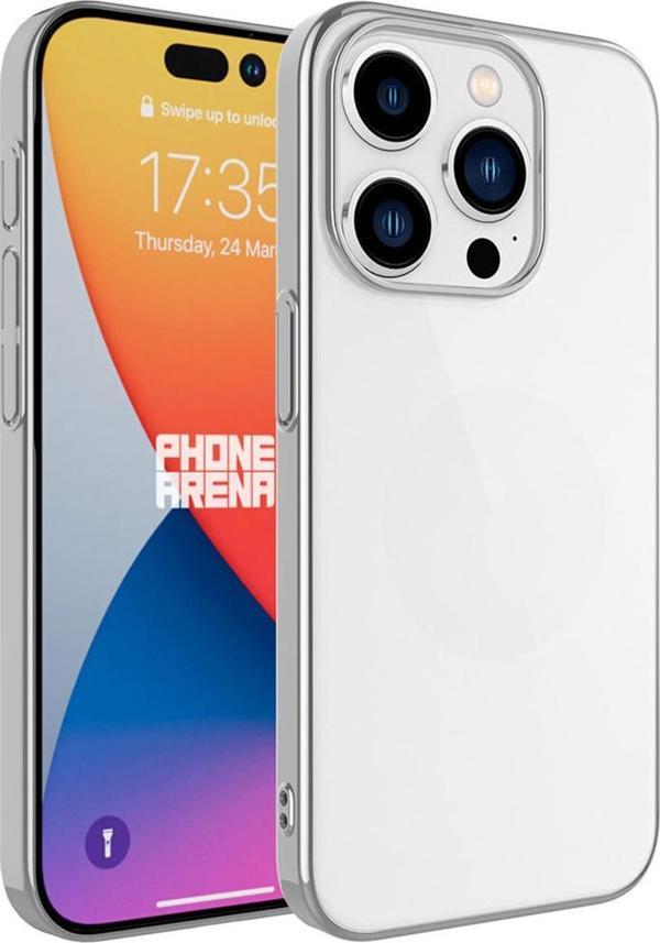 Coverzone iPhone 15 Pro Max ile uyumlu Kılıf Şeffaf arka yüzey Sert PC Renkli Çerçeveli Z-Riksos Kapak - Image 1