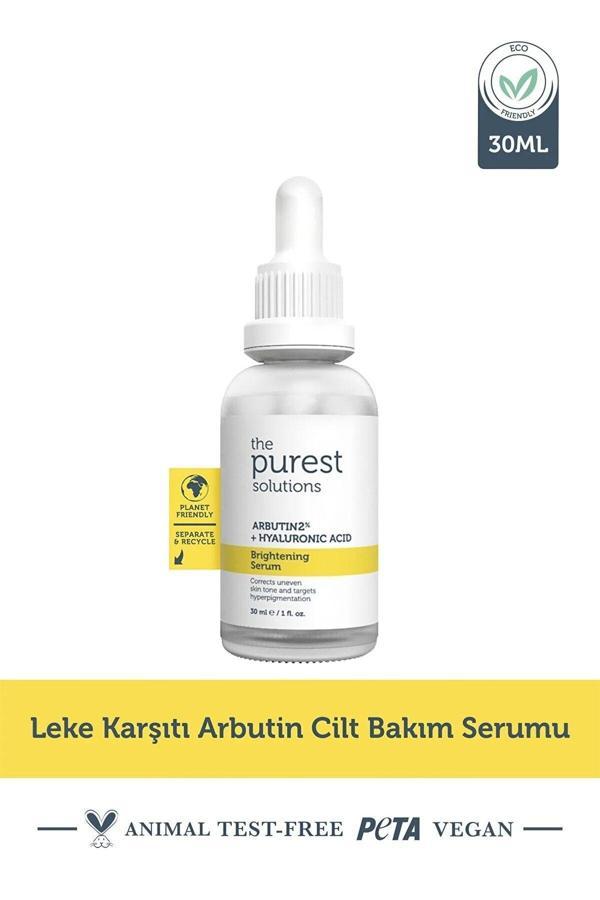 The Purest Solutions Leke Karşıtı Arbutin Cilt Bakım Serumu 30 Ml (Arbutin %2 + Hyaluronic Acid) - Image 1