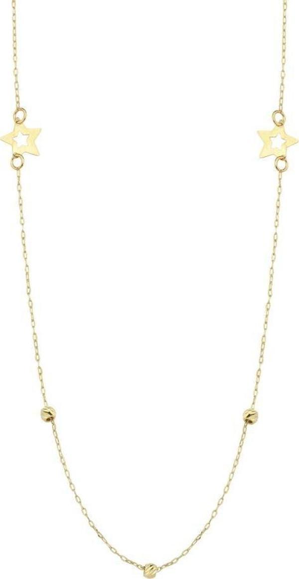 14 Ayar Dorika Yıldız Tasarım Altın Kolye - Image 1