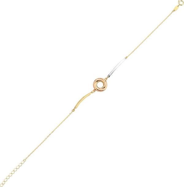 14 Ayar Dönence Minimal Altın Bileklik - Image 1
