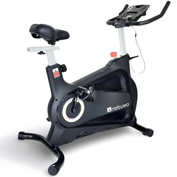 Rebuwo RZ 200 Spin Bike Kondisyon Bisikleti – Bluetooth Destekli, Ayarlanabilir Sele ve Gidon | Ev ve Stüdyo Tipi Spinning Bisikleti - Image 1
