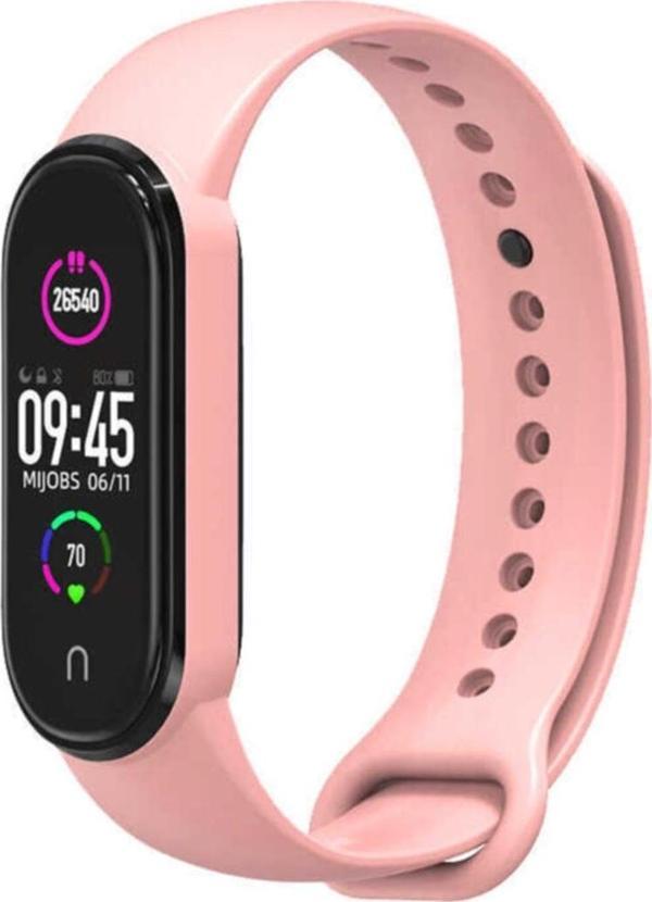 Coverzone Pembe Xiaomi Mi Band 6 Uyumlu Termoplastik Kordon No-12 - Image 1