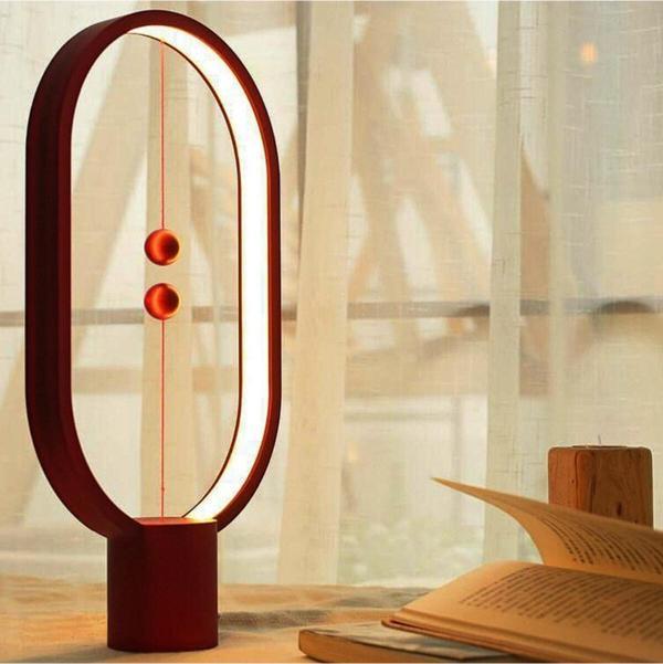 Coverzone Led Balance Manyetik Sihirli Toplar Dekoratif Masa Ve Yatak Odası Lambası Kırmızı - Image 1