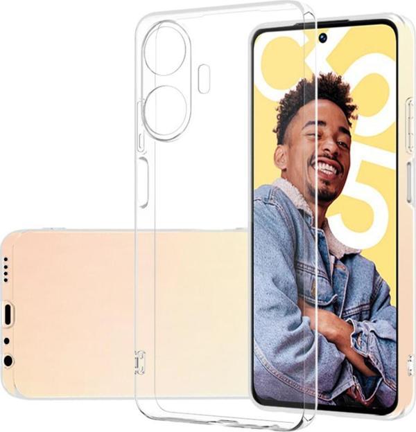 Coverzone Realme C55 ile uyumlu Kılıf Süper Şeffaf ve pürüzsüz Silikon Kapak - Image 1