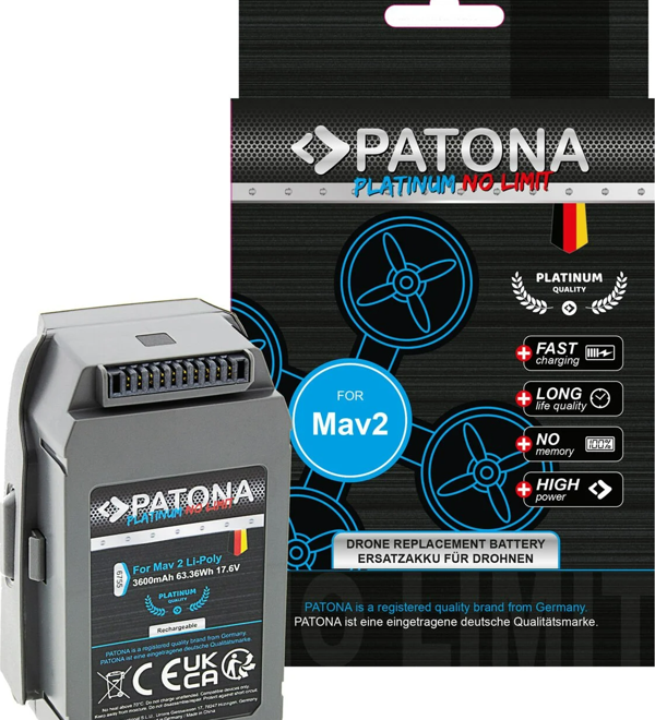PATONA 6755 Platinum DJI Mavic 2 / PRO Batarya - Image 1