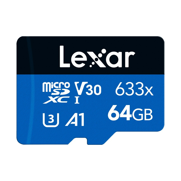Lexar 64 GB 633x microSDUHS-I up to 100MB/s read 20MB/s write (Adaptörsüz) - Image 1