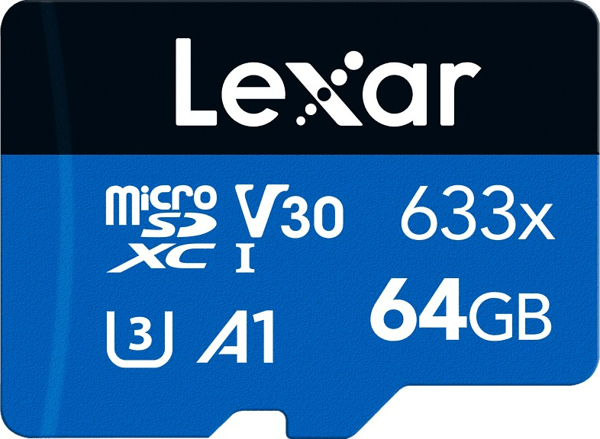 Lexar 64 GB 633x microSDUHS-I up to 100MB/s read 20MB/s write (Adaptörsüz) - Image 1
