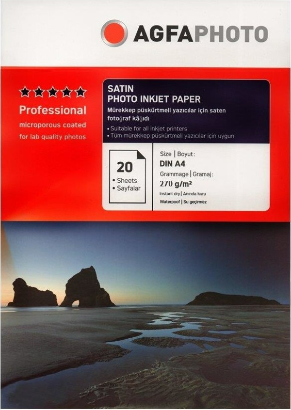 Agfa Photo A4 270gr 20'li Mat İnkjet Kağıt - Image 1