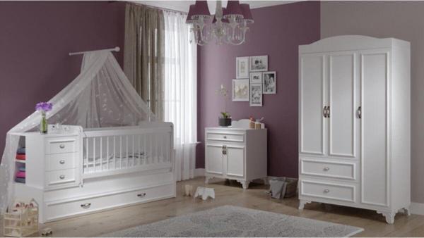 Baby Darling Lisa Büyüyebilen Bebek Odası Beyaz %100 Mdf - Image 1