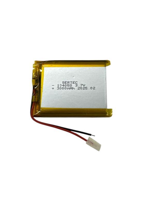 104050 3.7V 3000mAh Li-Polymer Pil Devreli/1.5A - Image 1