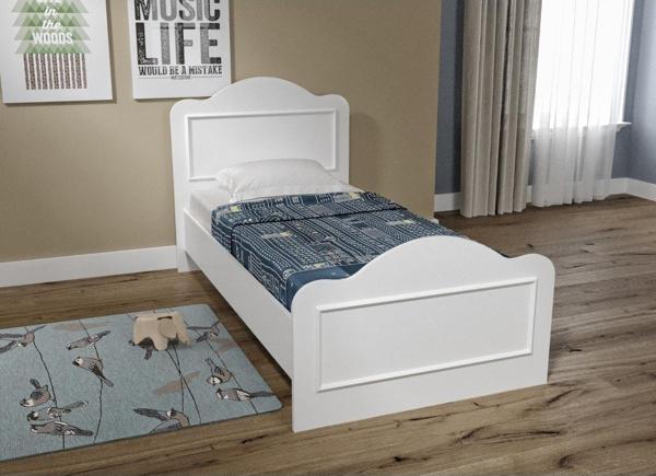 Baby Darling Mdf Alessa 90x190cm Country Karyola Beyaz %100 Mdf - Image 1