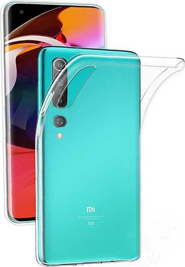Coverzone Mi 10 Kılıf Süper Şeffaf Silikon Arka Kapak - Image 1