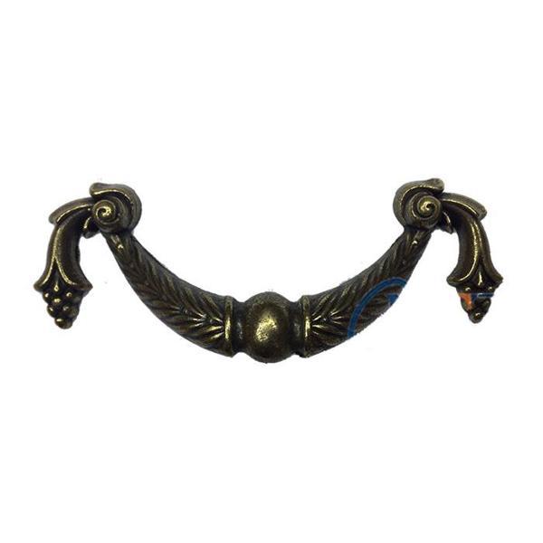 Dekoratif Zamak Üzümlü Kulp - 64mm, Antik, 100 Adet - Image 1