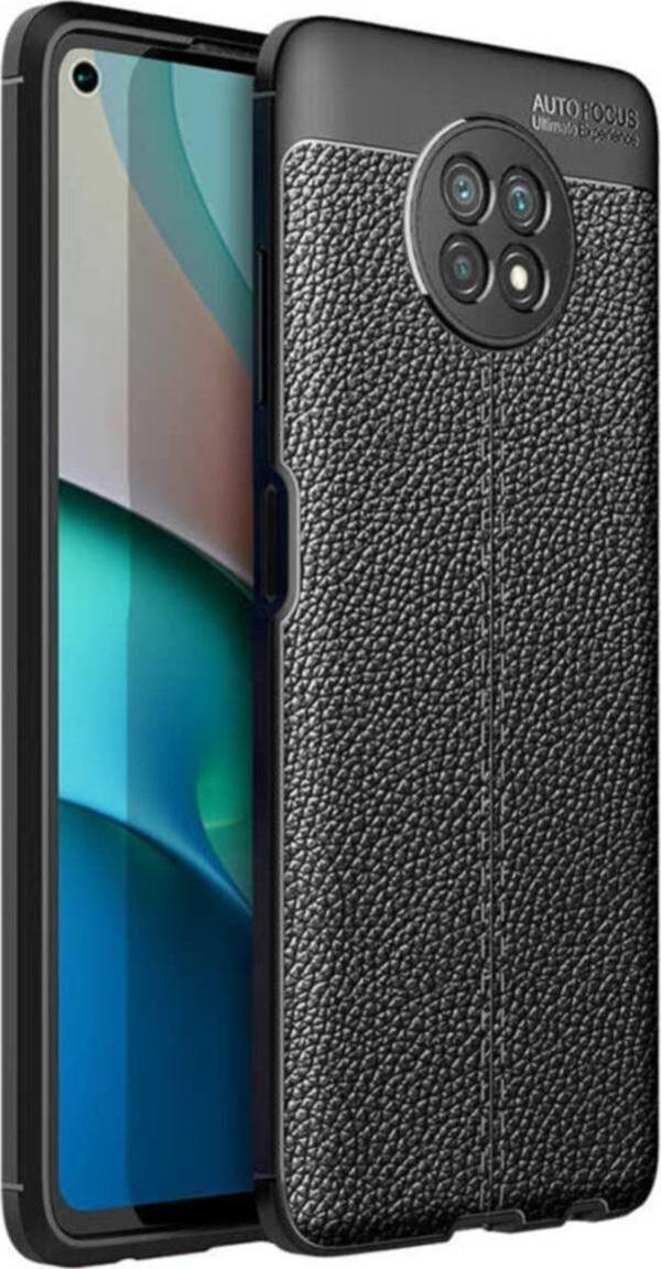 Coverzone Mi 10t Lite Kılıf Niss Silikon Deri Görünümlü Siyah - Image 1
