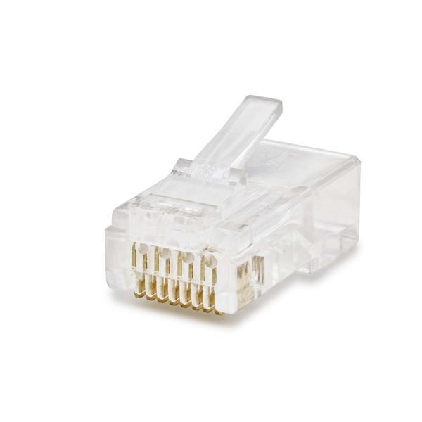 Cat6 Konnektör Rj45 100Lü Paket Şeffaf HDX5043 - Image 1