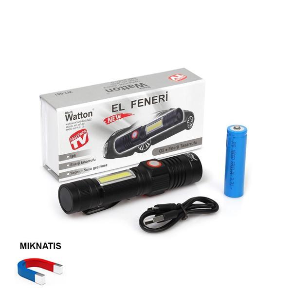 Geniş Açılı P50 Led Şarjlı EL Feneri Wt-601 - Image 1