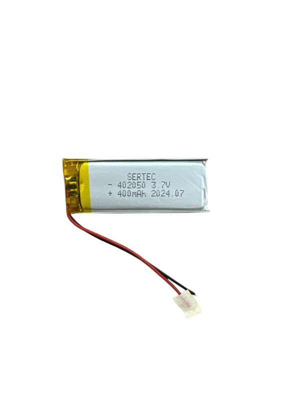 402050 3.7V 400mAh Li-Polymer Pil Devreli/1.5A - Image 1