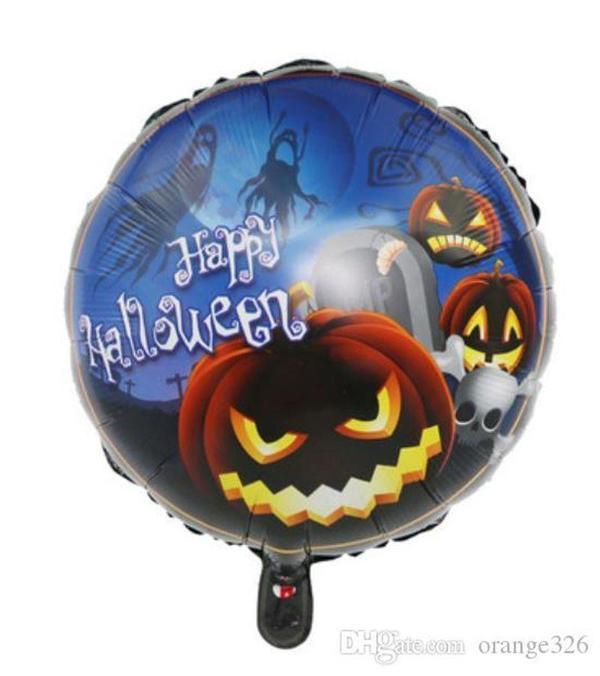 Happy Halloween Balkabağı Folyo Balon 18 inç - Image 1