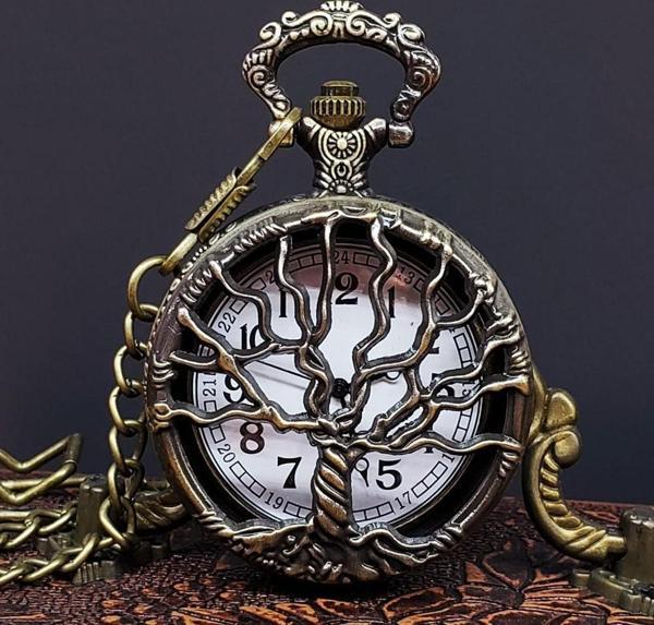 Hayat Ağaçı Tasarımlı Köstekli Saat - Image 1