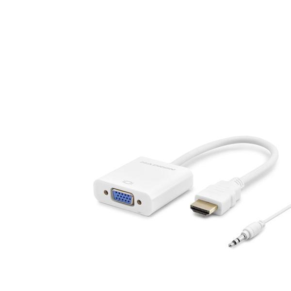 Hdmı To Vga F Çevirici 1080P + Audıo Beyaz HDX2019 - Image 1