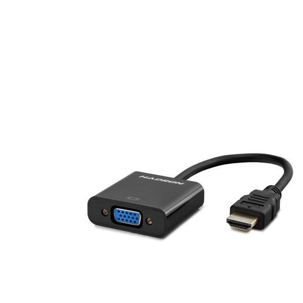 Hdmı To Vga F Çevirici 1080P Siyah HDX2020 - Image 1