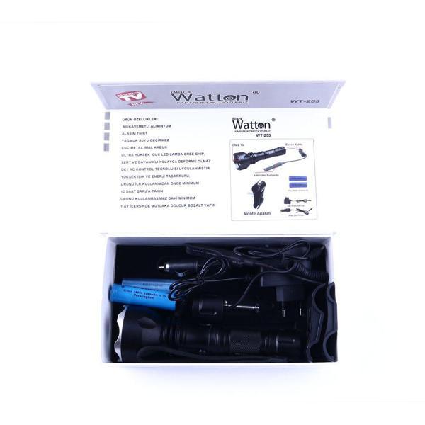 Orjinal 600 Lümen Tx6 Şarjlı Özel Avcı Feneri Wt-253 - Image 1