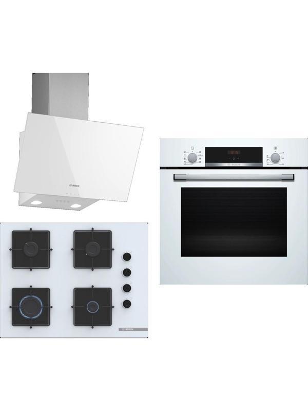 Bosch Beyaz 3 Lü Ankastre Set 301 ( HBF534EW3T - POP7C2P30O - DWK63PJ20T ) - Image 1
