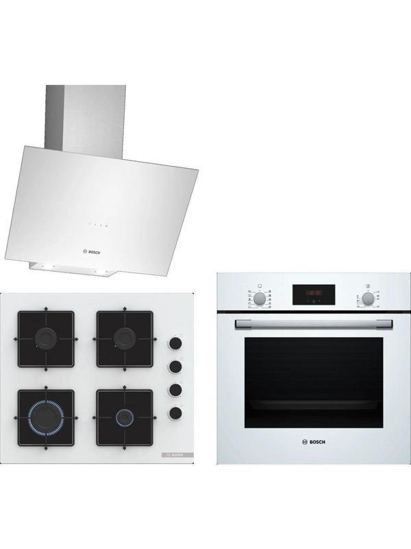 Bosch Beyaz 3'lü Ankastre Set 325 (HBF512BW1T - POP6C2P30O - DWK64PJ20T) - Image 1